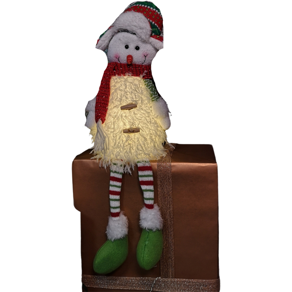 Samuel Alexander Dangly Leg Snowman LED Christmas Decoration Image 3