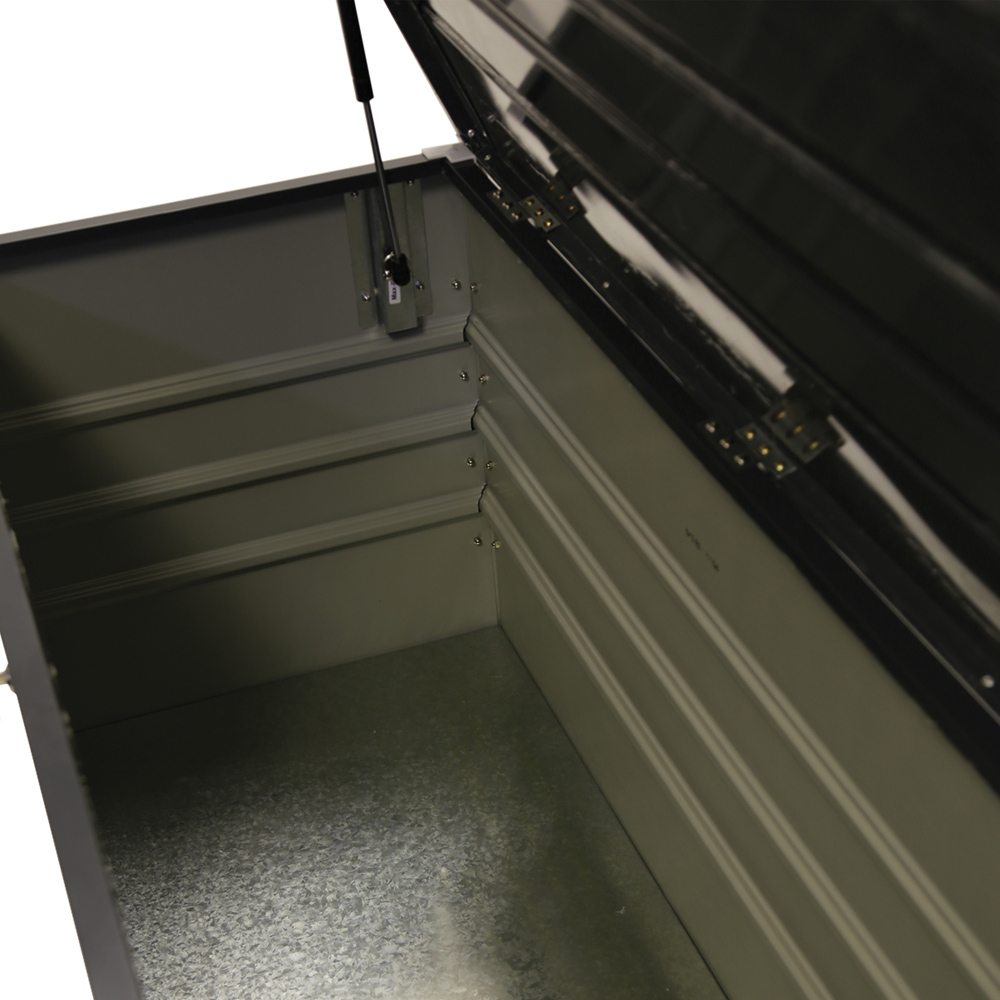 Charles Bentley Garden Metal Storage Chest with Lock Image 3