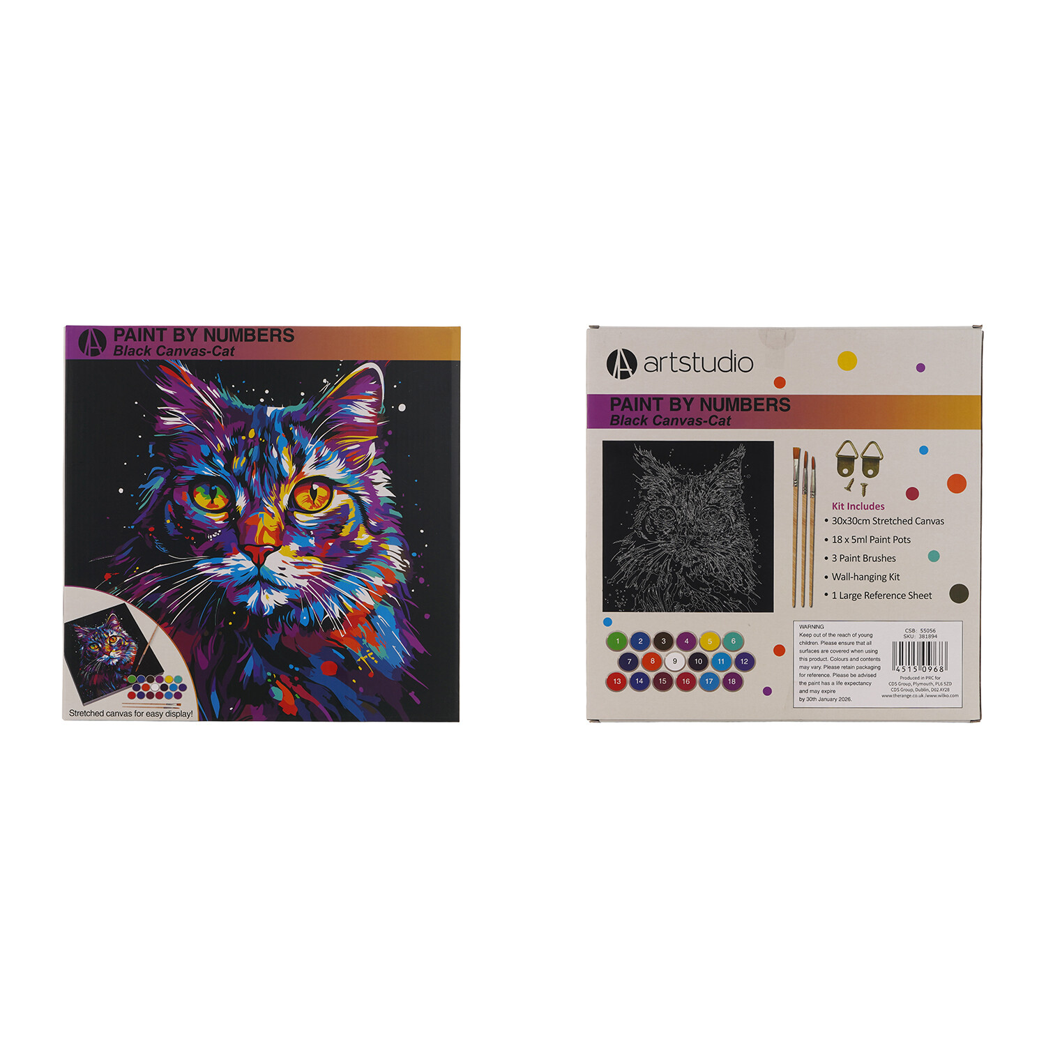 Paint By Numbers Dog or Cat Canvas - Multicolour Image 3