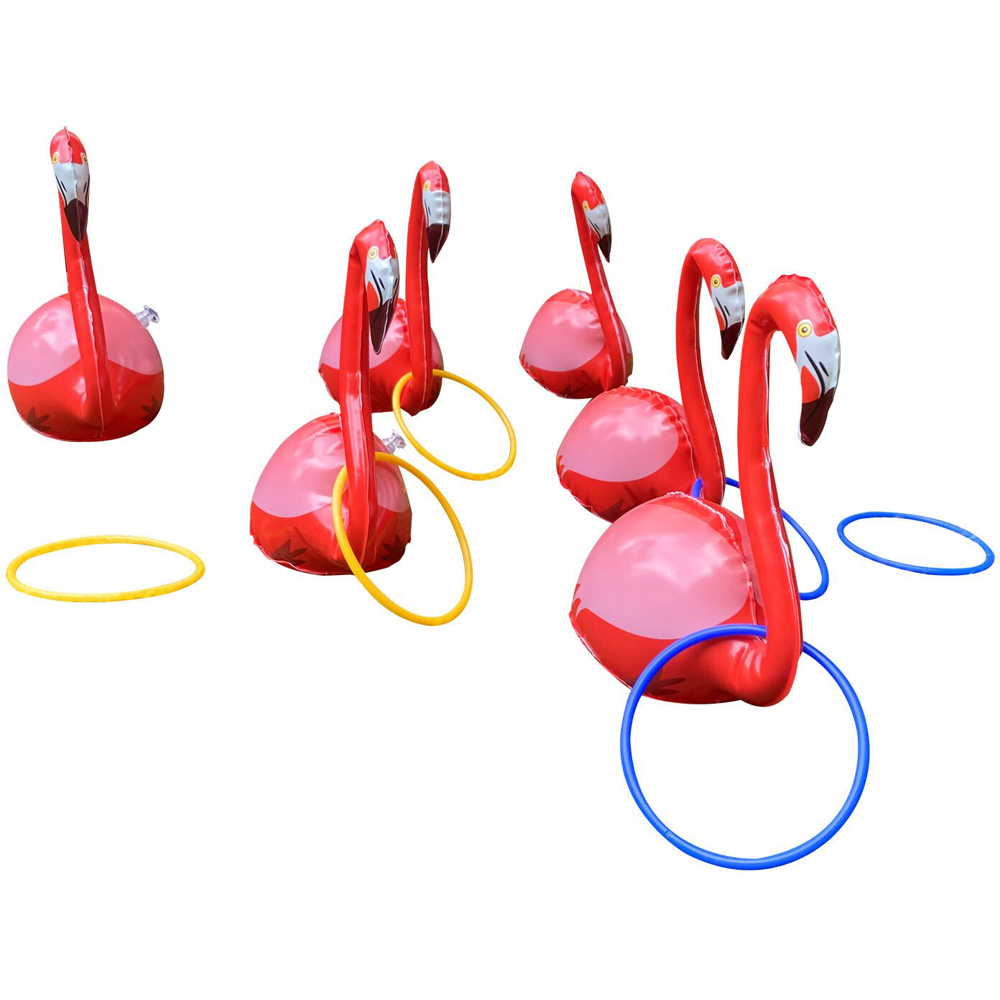 Flamingo Ring Toss Game Pink Image 1