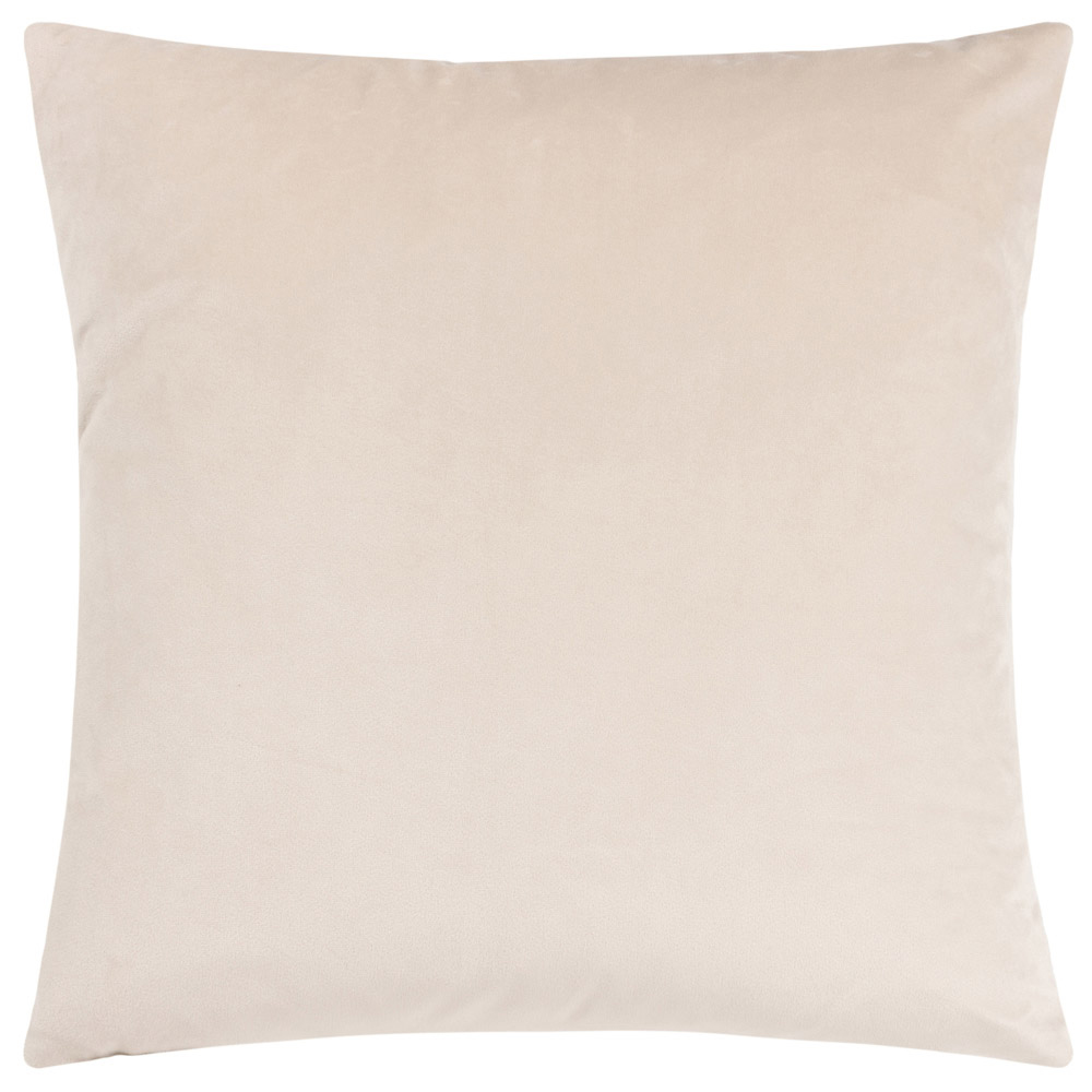 Paoletti Ledbury Warm Taupe Velvet Jacquard Cushion Image 4