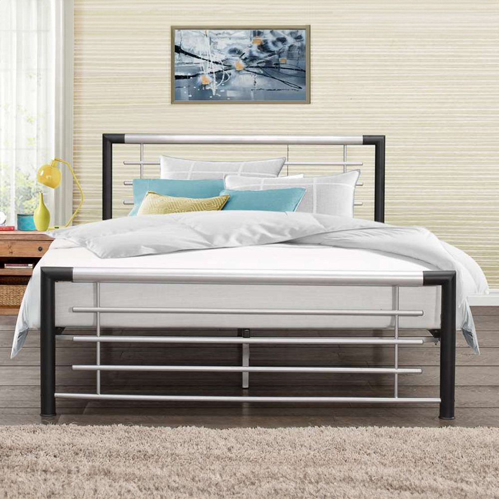 Faro Small Double Black Bed Frame Image 3