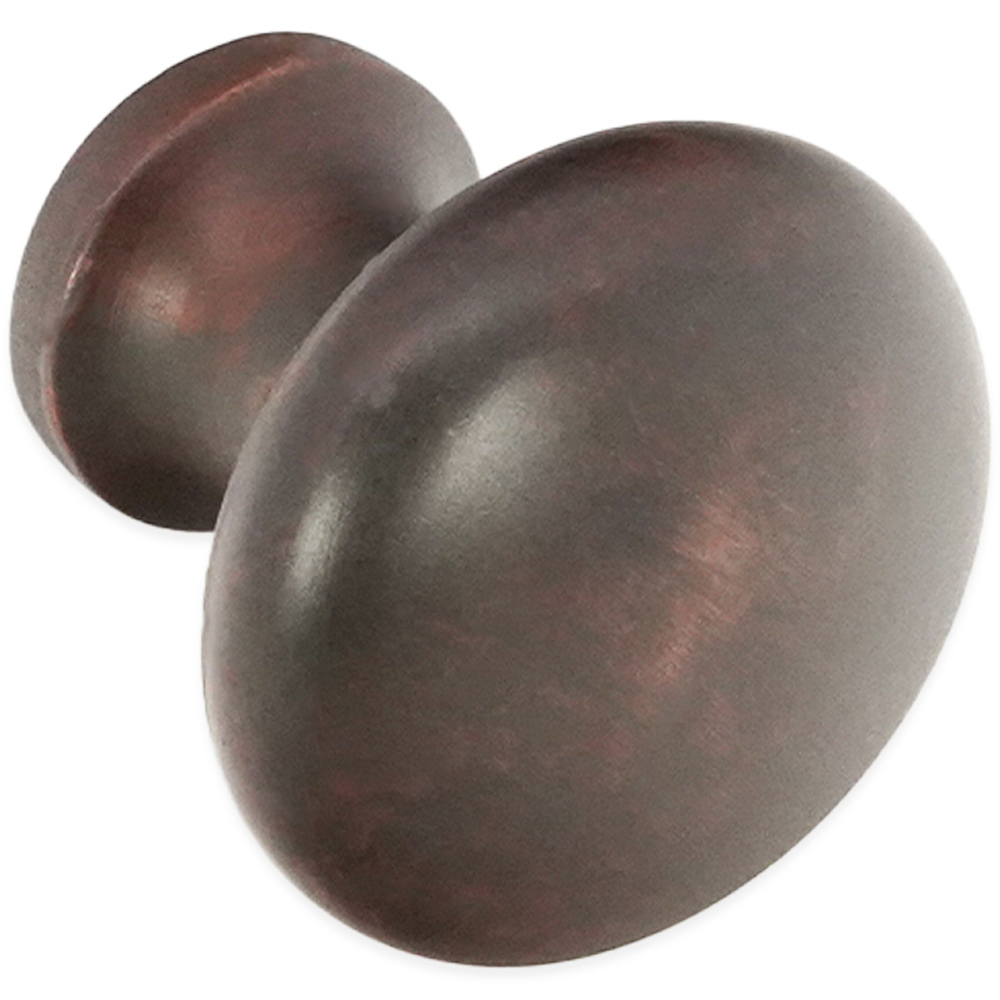 Spira Brass Mushroom Aged Bronze Small 25mm Cupboard Knob Image 1