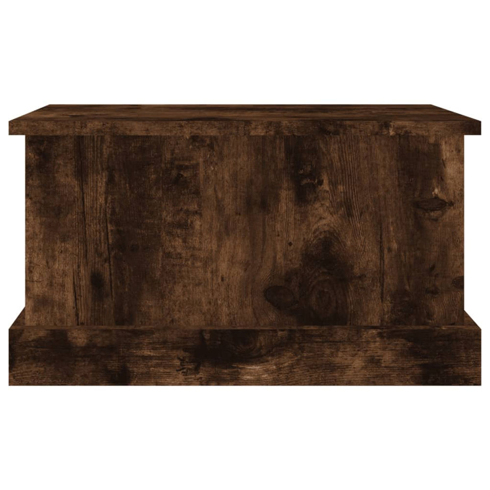 vidaXL Smoked Oak Storage Box with Lift Top Lid Image 6