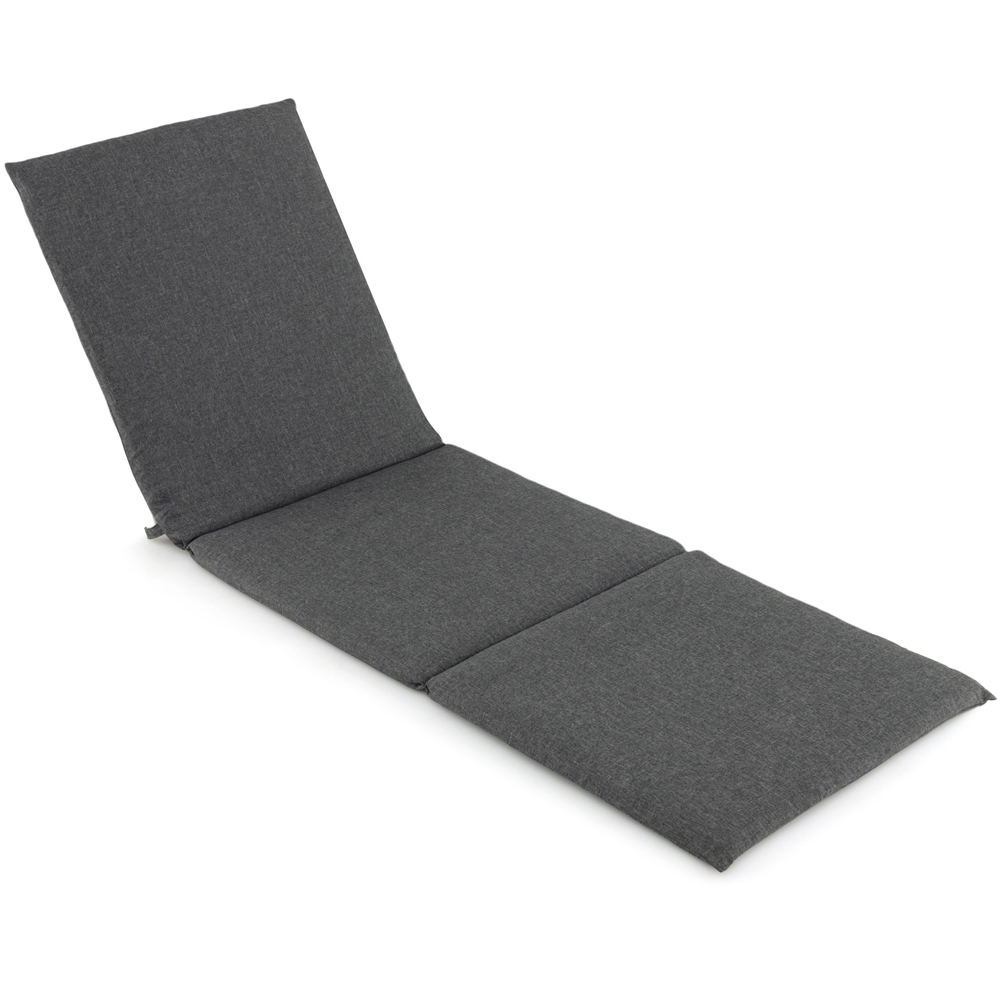 Costway Dark Grey Folding Outdoor Chaise Lounge Image 1