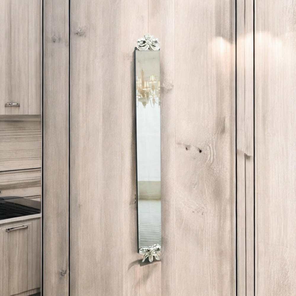 Acacia Home Silver Slim Wall Mirror 109 x 13cm Image 2
