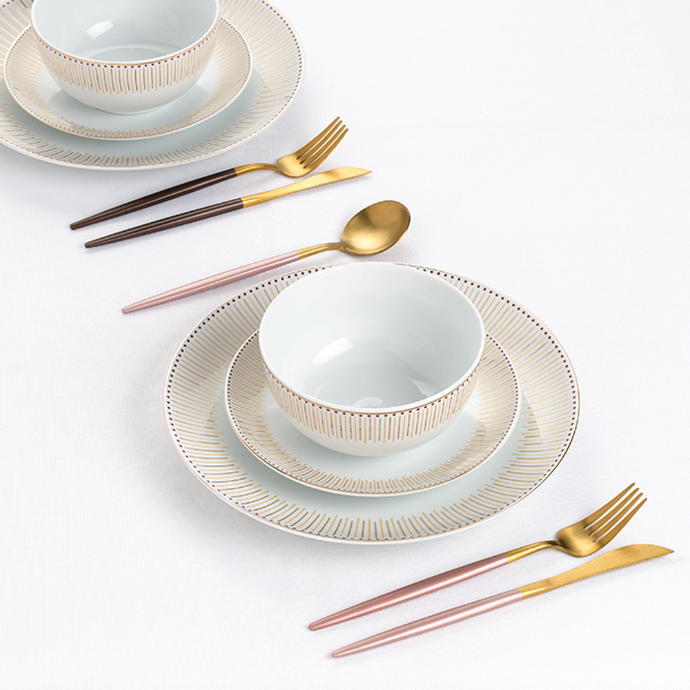 Waterside 12 Piece Gold Radiance Dinner Set Image 2