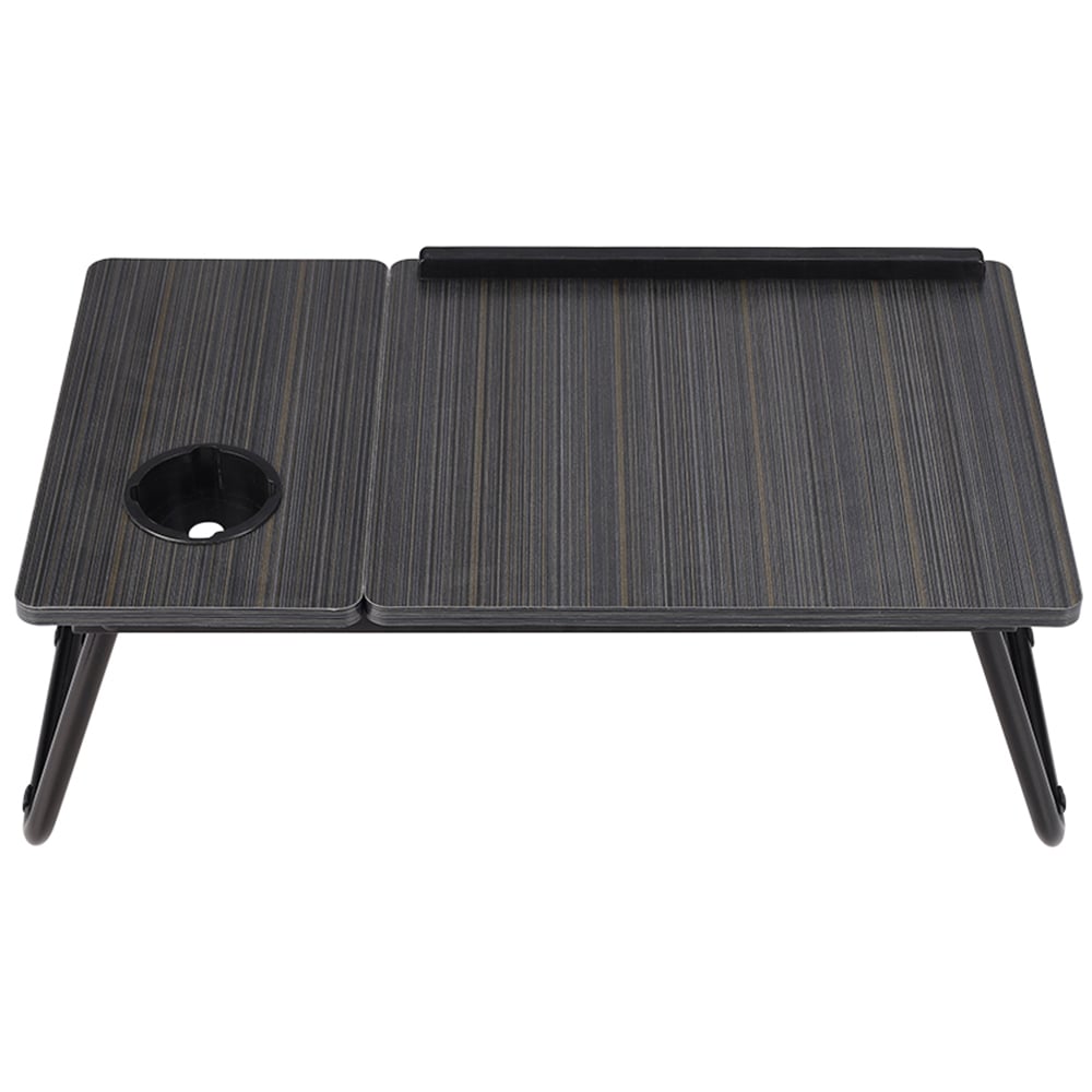 Living and Home Adjustable Laptop Bed Desk with Cup Holder Image 3