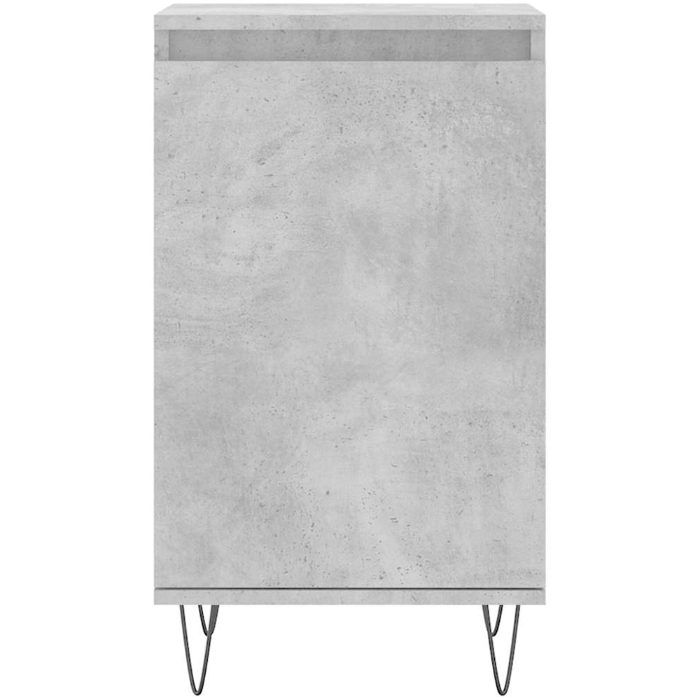 vidaXL Single Door Concrete Grey Sideboard Image 5