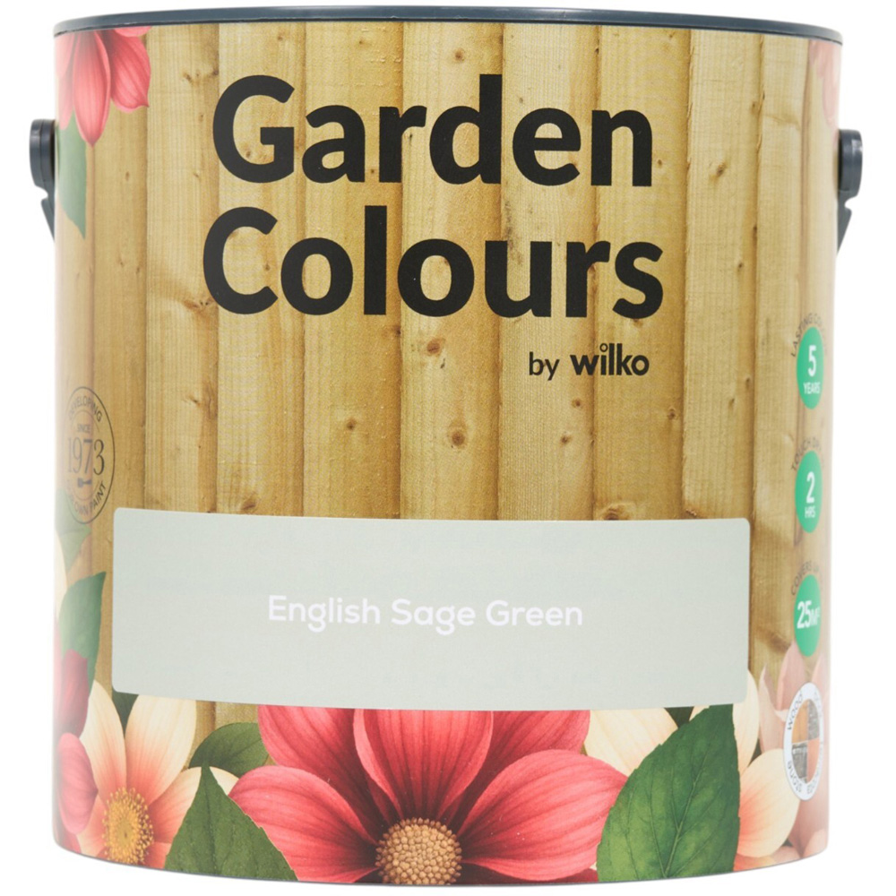 Wilko Garden Colours English Sage Green Wood Paint 2.5L Image 10