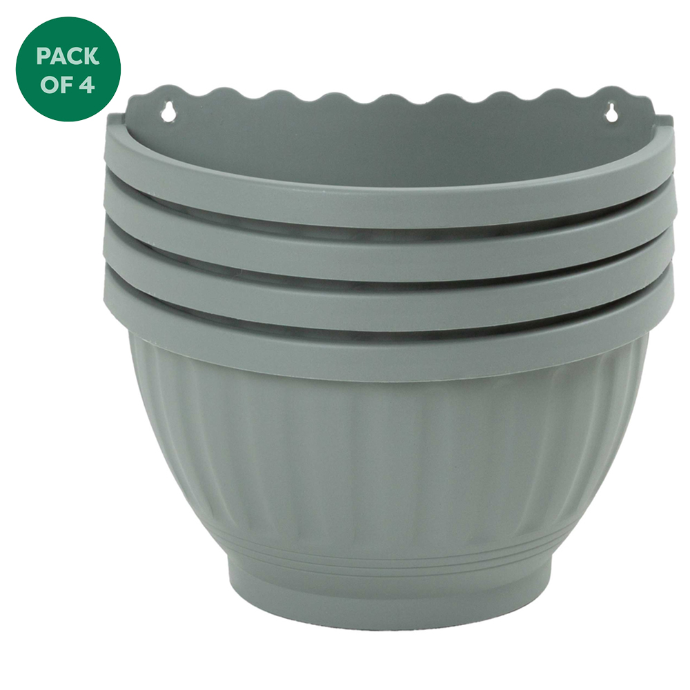 Wham Etruscan Milieu Green Planter Basket H184 30cm 4 Pack Image 1