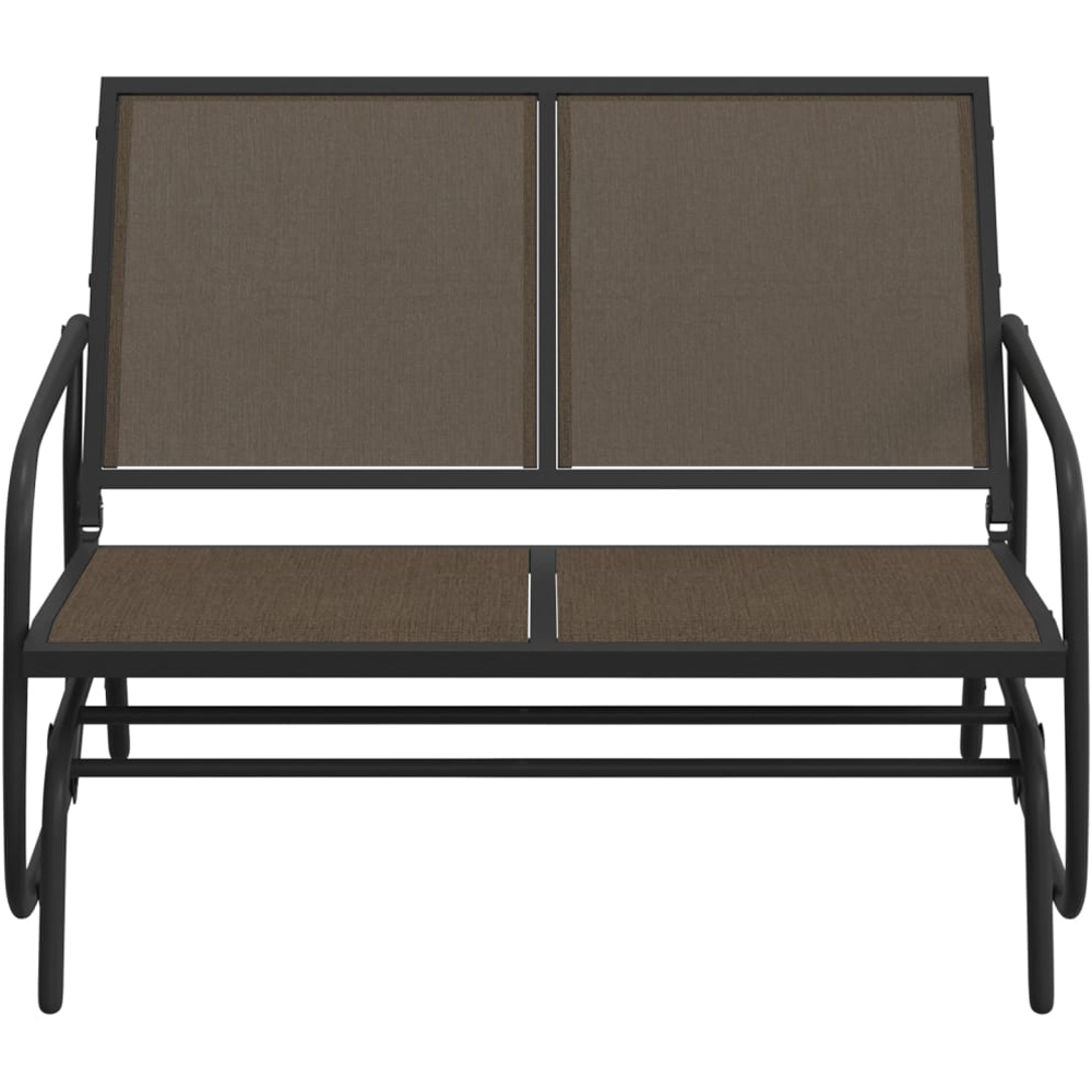 vidaXL Brown Garden Glider Bench Image 2