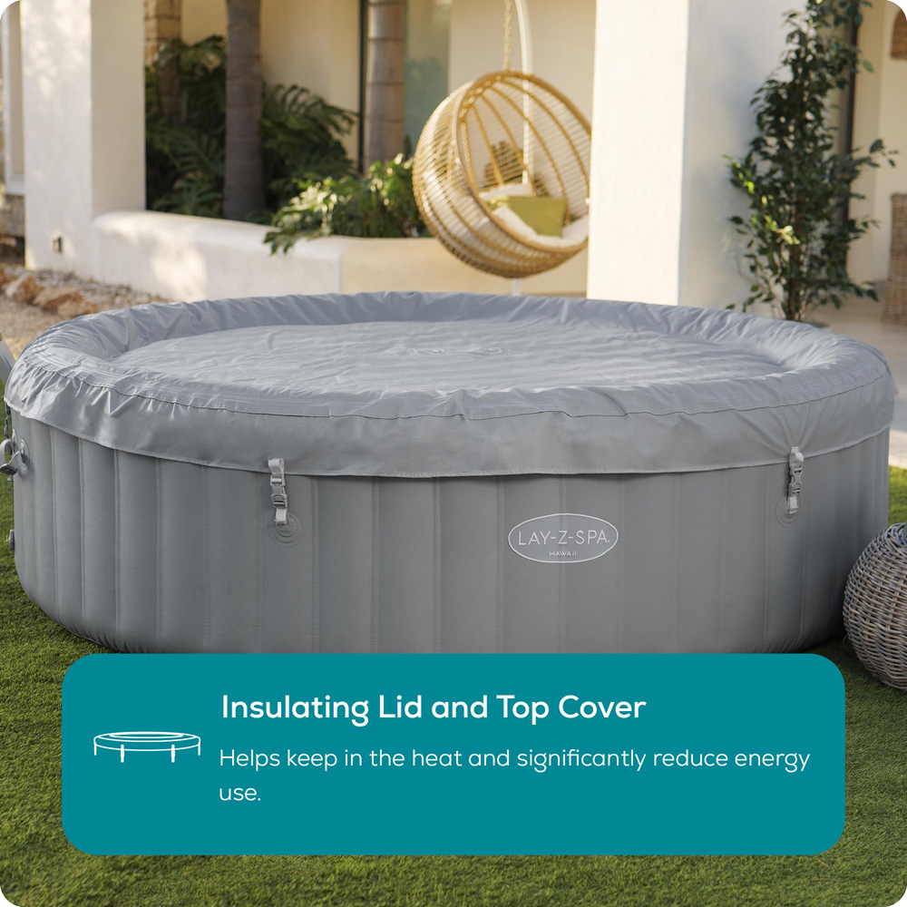 Lay-Z-Spa Grenada 8 Person UltraFit Smart AirJet Hot Tub 71 x 236cm Image 4
