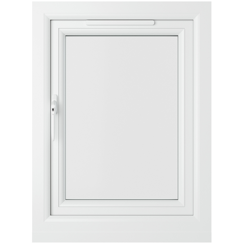 Crystal uPVC Double Glazed Window Left Hand Side Hung Grey White Clear Glass 610x820mm Image 2