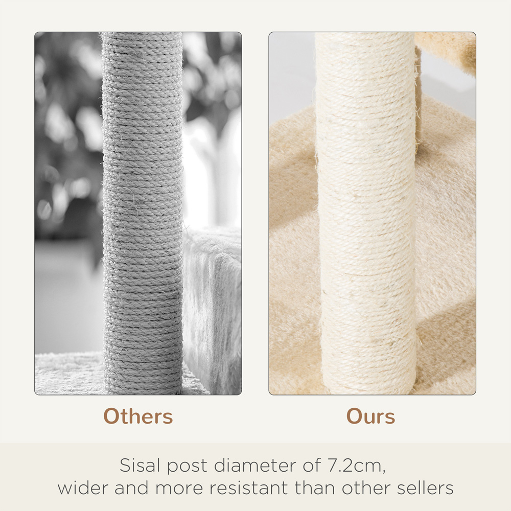 PawHut Cat Scratching Furniture Tower Image 5