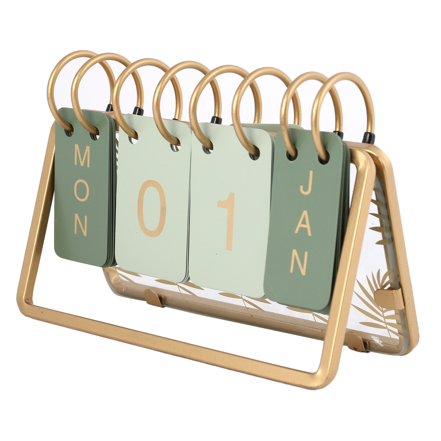 Gold Desk Calendar Ornament Image 3