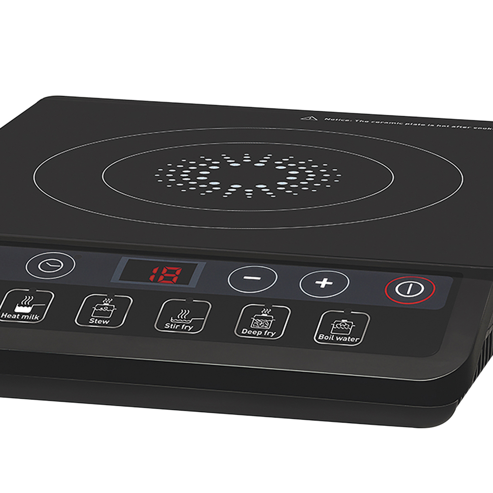 Tefal Black Ceramic Induction Hob 2100W Image 2