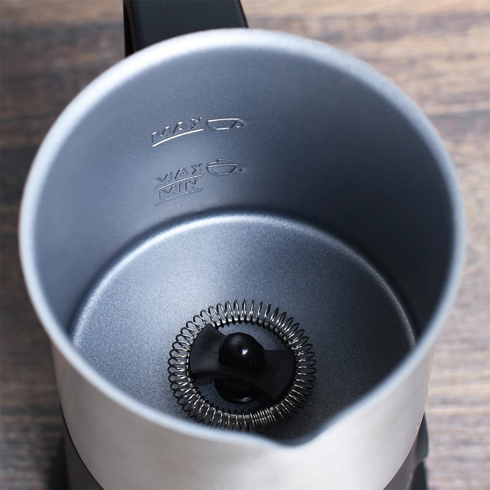 Kitchen Master Stainless Steel Milk Frother with LED Indicator Black and Silver Image 5