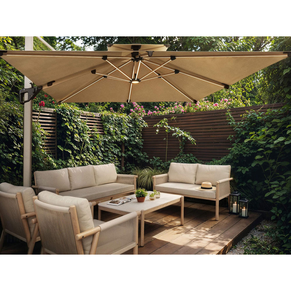 SOLACE+CO Krystyna 7 Seater Garden Lounge Set Image 5
