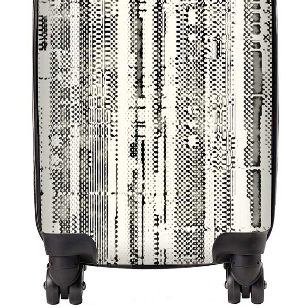 Warren Reed Designer Mini Cabin Washed Out Canvas Pattern Suitcase Image 2