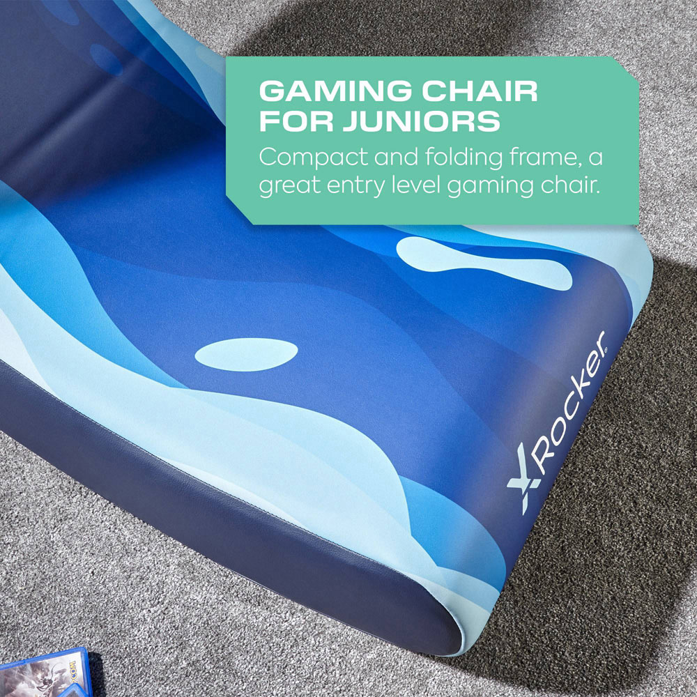 X Rocker Video Rocker Lava Blue Kids Gaming Chair Image 4