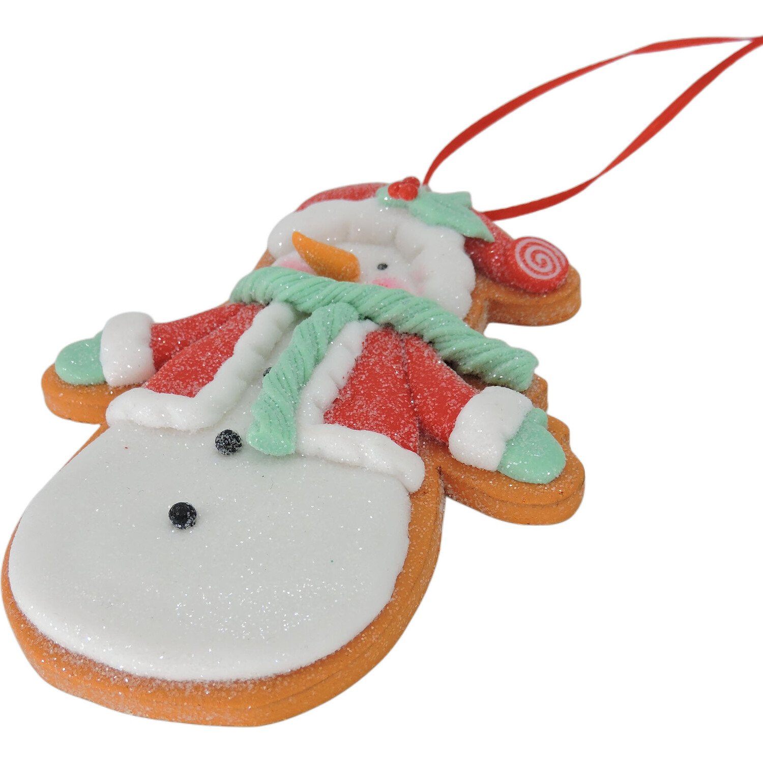 Iced Santa or Snowman Hanging Decoration Image 3