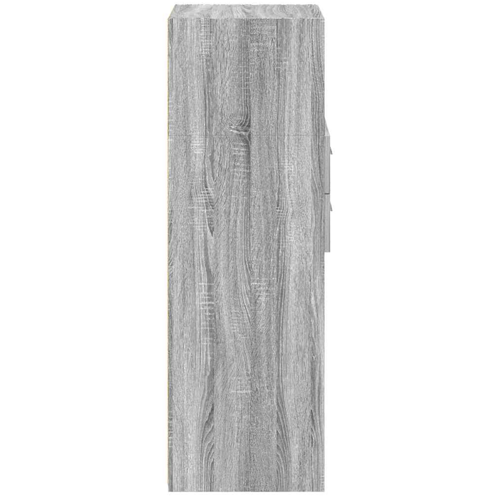 vidaXL 2 Drawer 3 Shelf Grey Sonoma Highboard Image 5