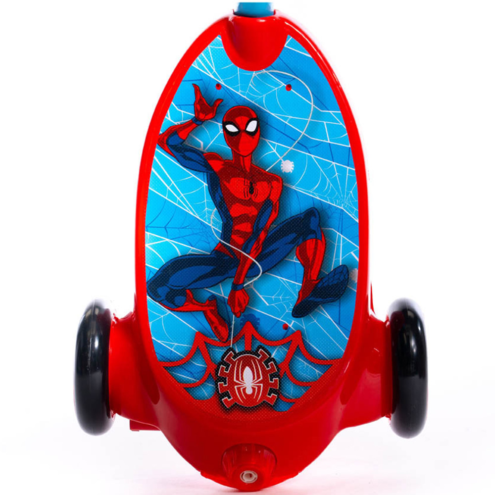 Huffy Marvel Red and Blue Comics Spider-man Bubble Electric Children's Scooter Image 3