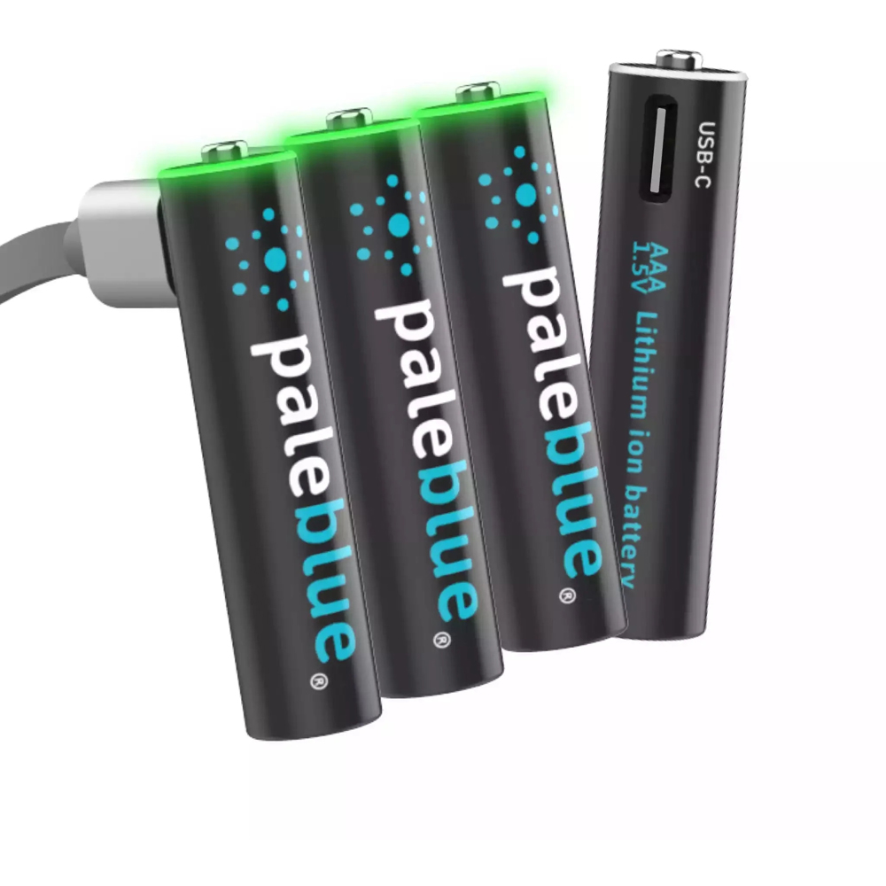 Paleblue AAA 4 Pack Lithium-Ion Rechargeable Batteries Image 6