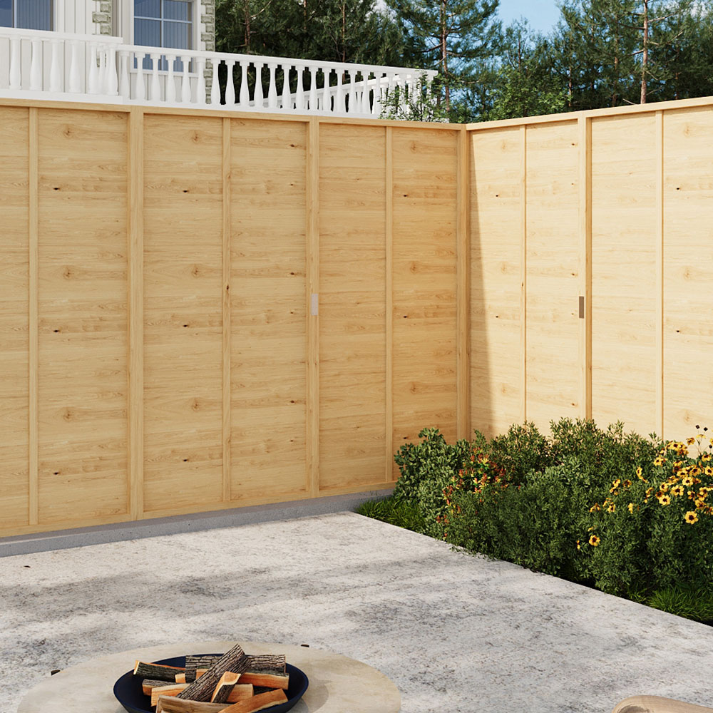 Living and Home Wooden Fence Panel 180 x 180cm Image 6