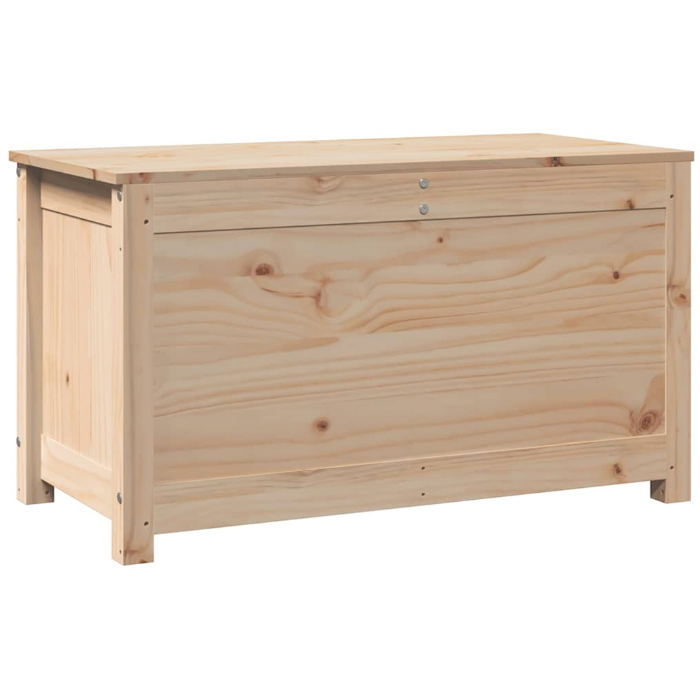 vidaXL Brown Wooden Storage Box Image 4