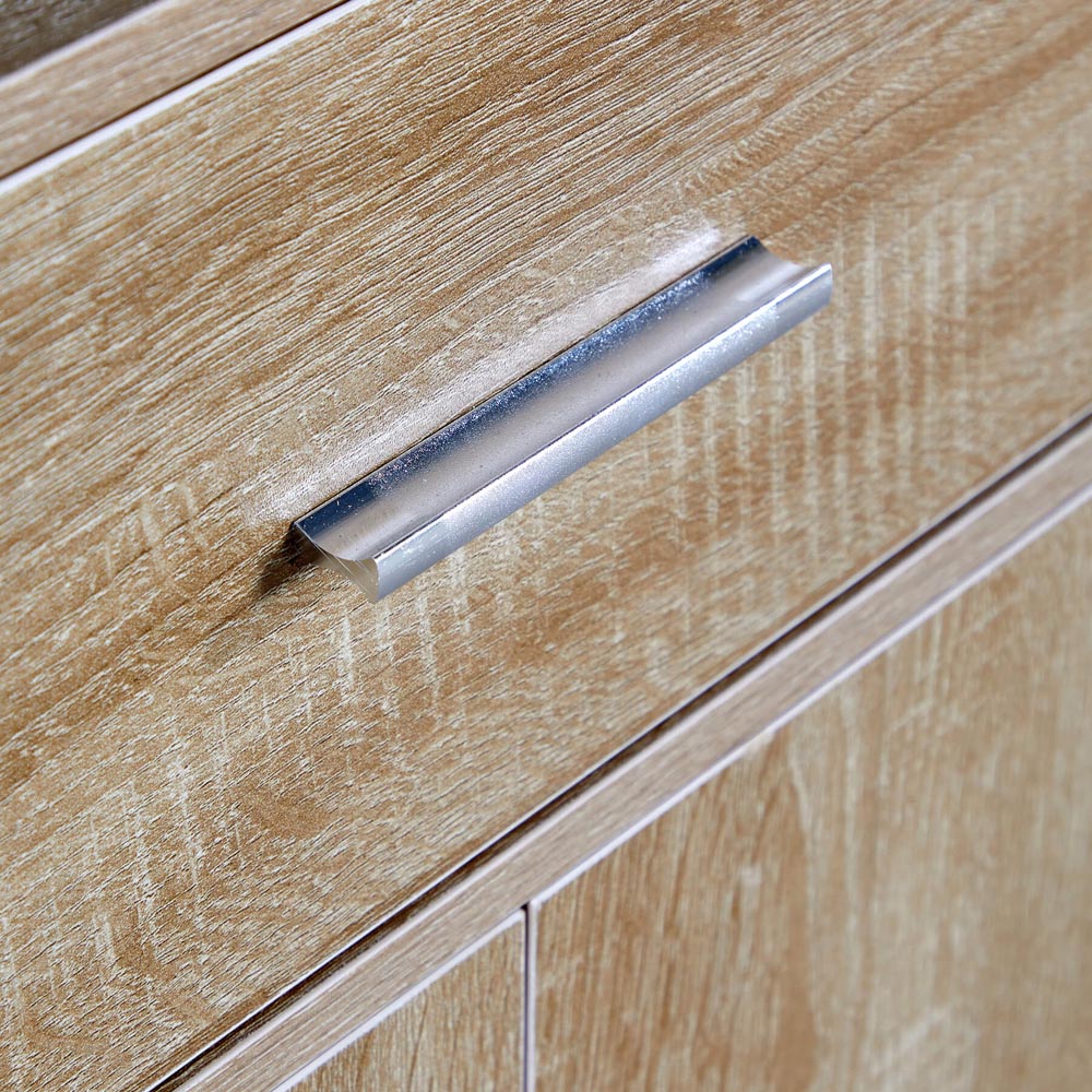 Home Source Novora 2 Door Oak Shoe Cabinet Image 4