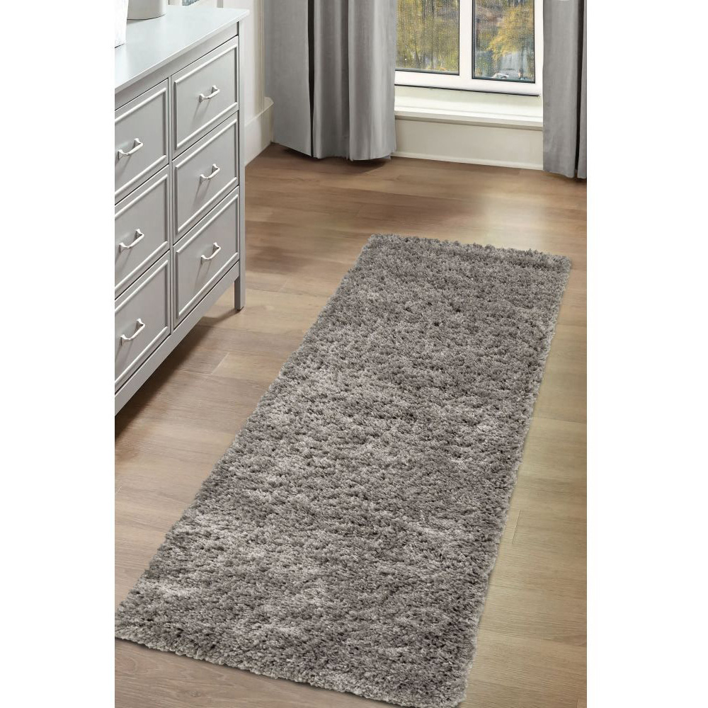 Homemaker Jazz Silver Shaggy Runner 67 x 200cm Image 4