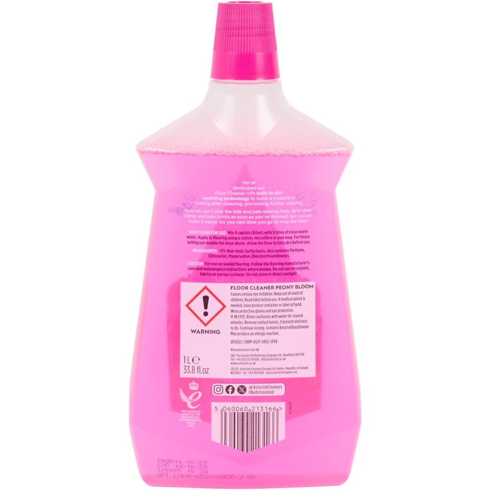 Astonish Floor Cleaner 1L - Peony Bloom Image 2