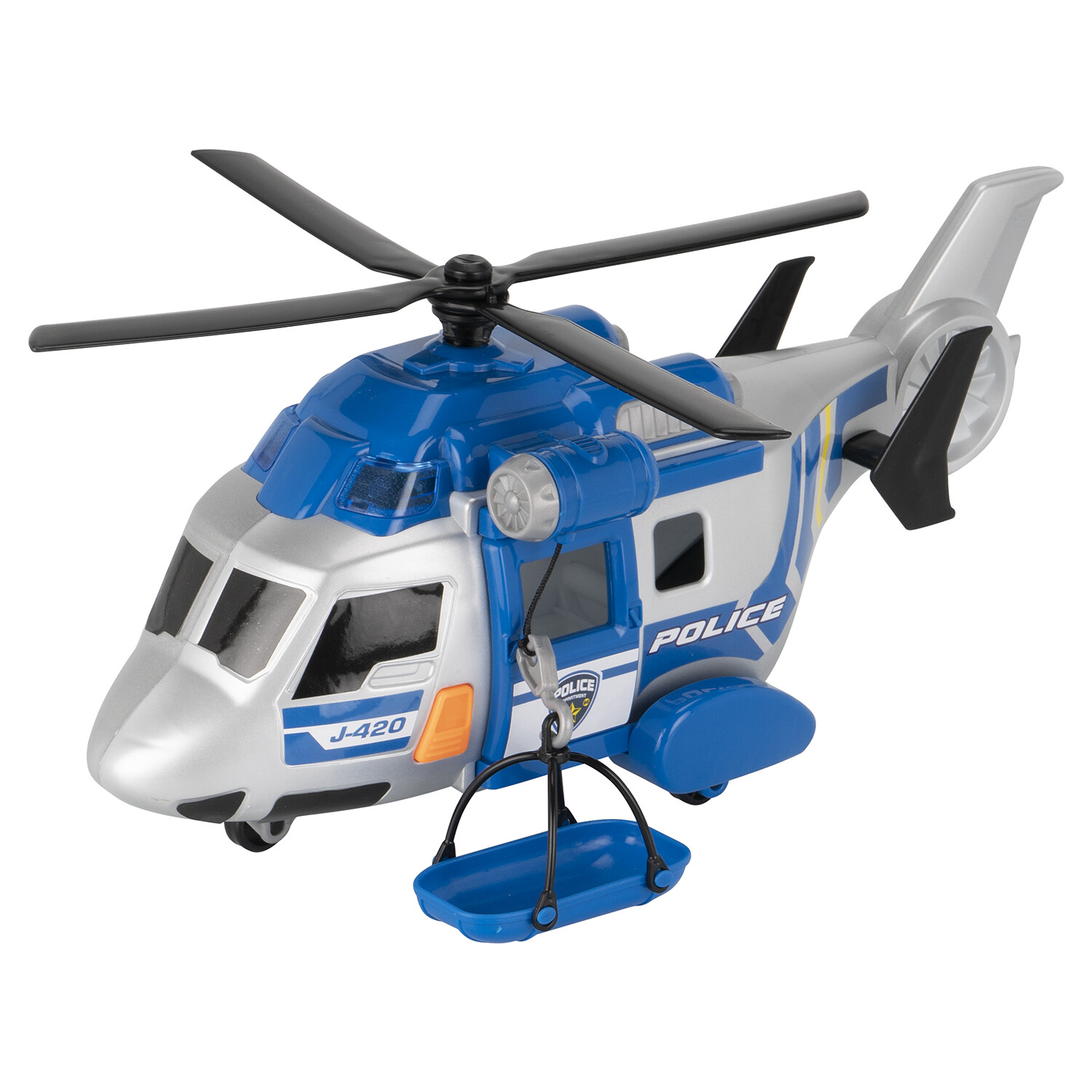 Teamsterz Light and Sound Police Rescue Helicopter Toy Image 2