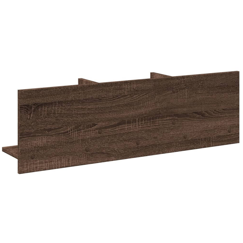 vidaXL 3 Shelf Brown Oak Wall Cabinet Image 5