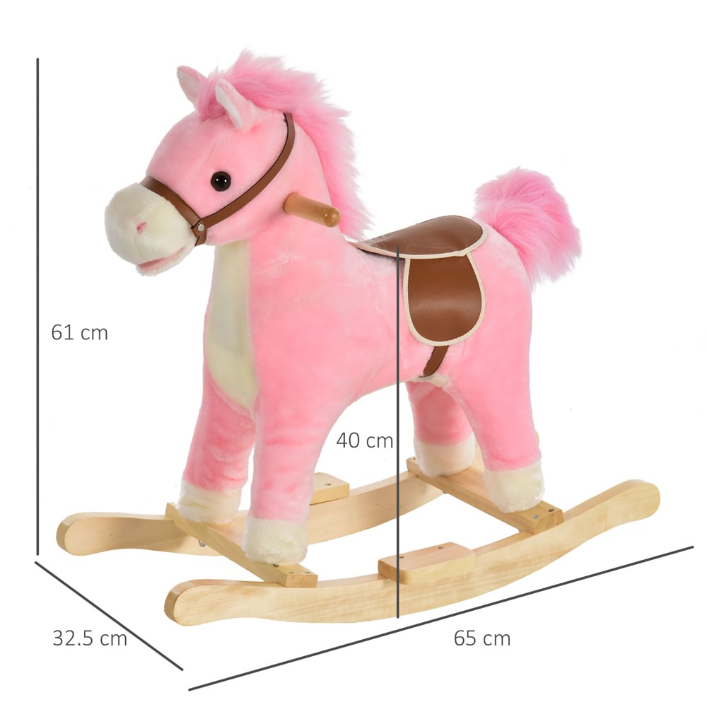 Tommy Toys Rocking Horse Pony Toddler Ride On Pink Image 7