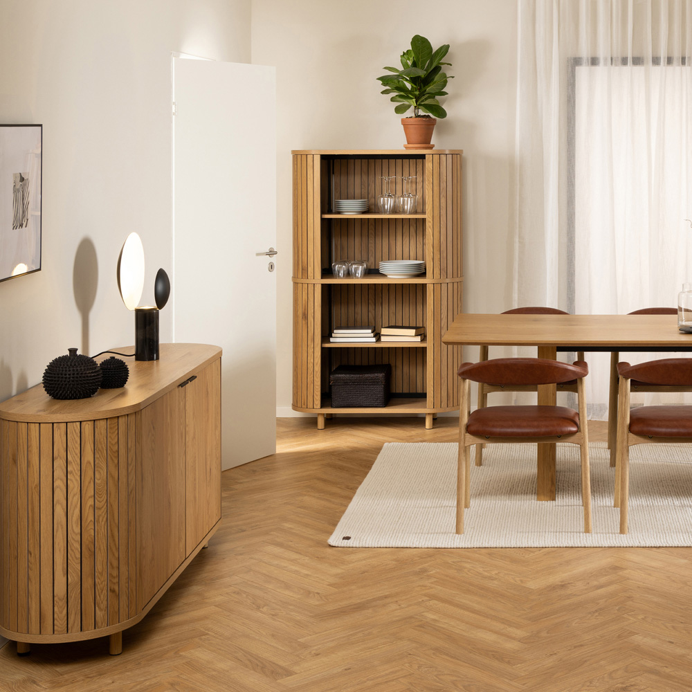 Florence Colima 2 Door Oak Sideboard Image 9