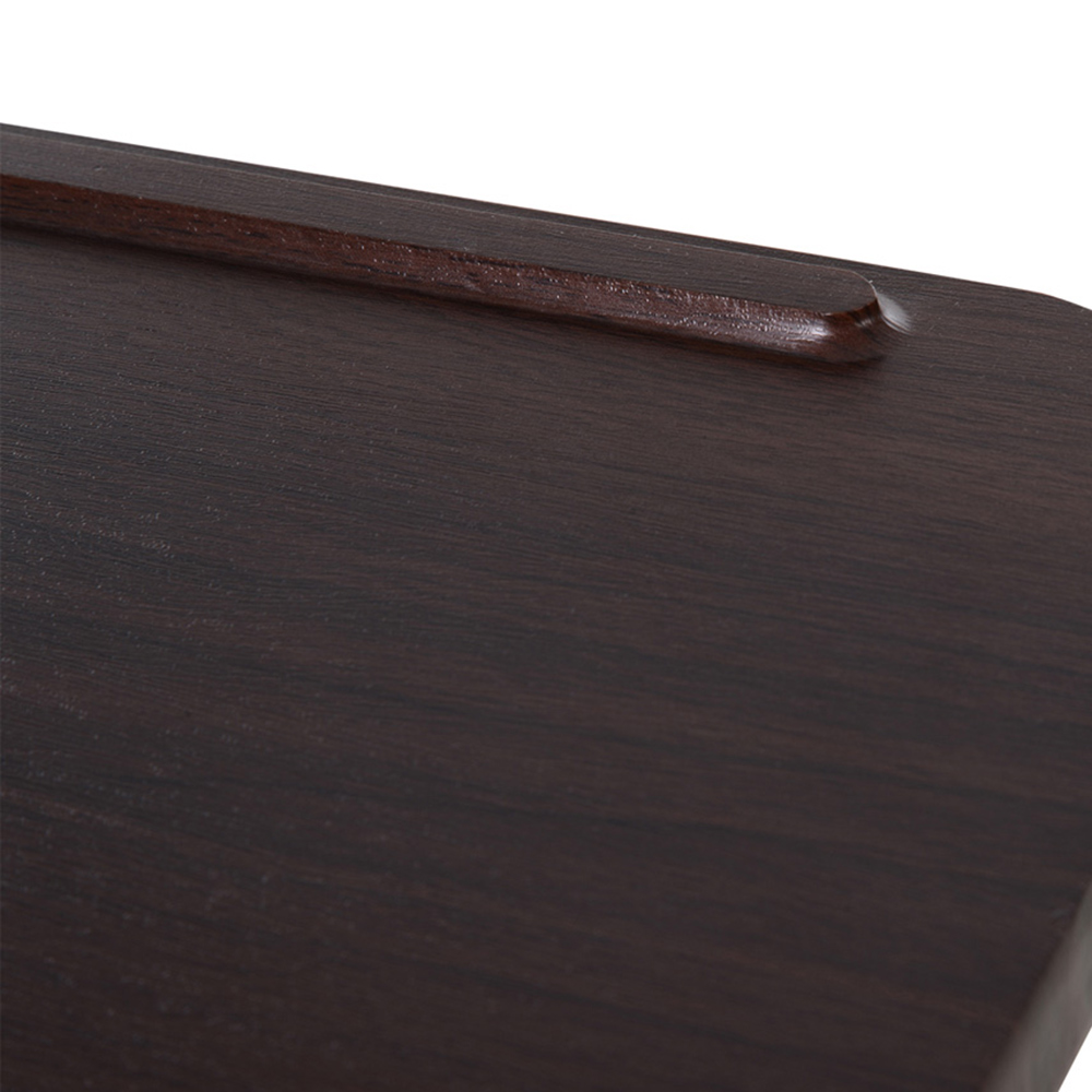 Portland Brown C-Shaped Portable Overbed or Sofa Side Table Image 3