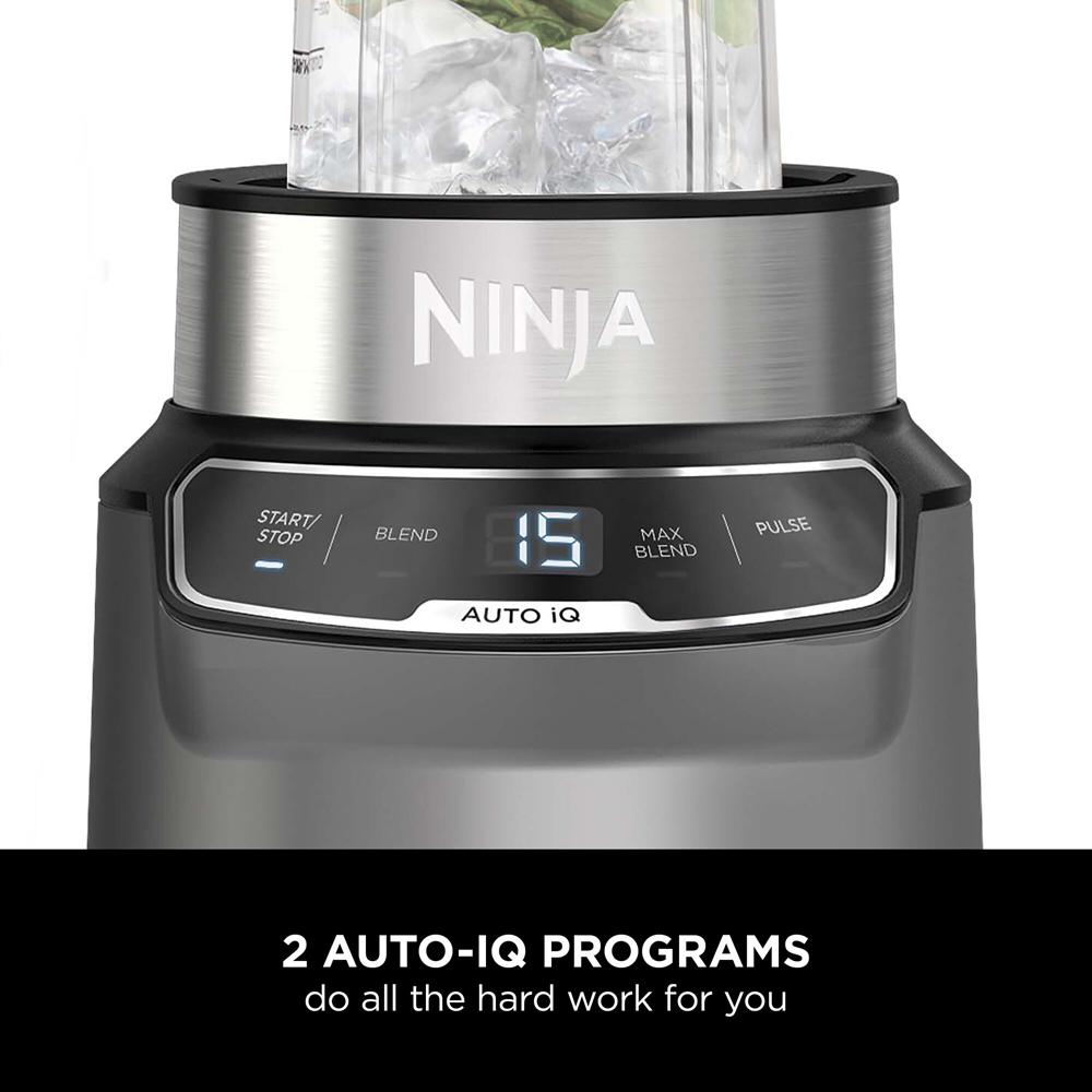 Ninja Auto-iQ Black and Silver Blender Image 6