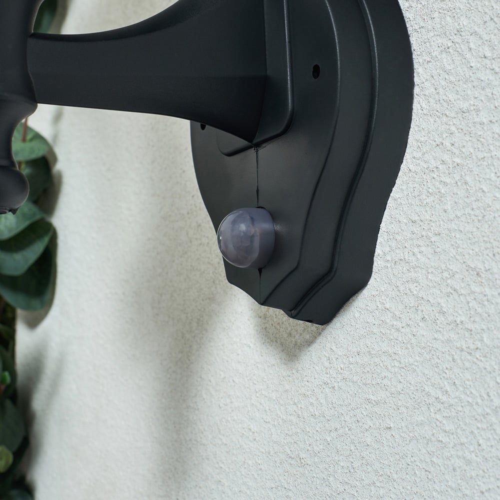 Coast Black Bryden Up and Down Lantern Wall Light with PIR Sensor Image 4