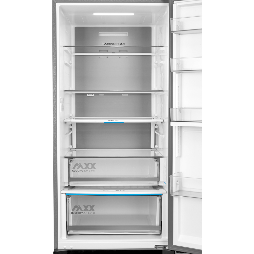 Midea MDRB600MIC46P Inox Total No Frost 442L Combi Fridge Freezer Image 5