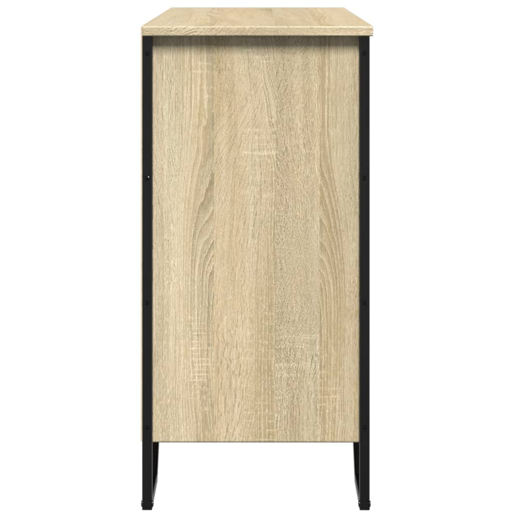 vidaXL 6 Open Shelf Sonoma Oak Sideboard Image 5