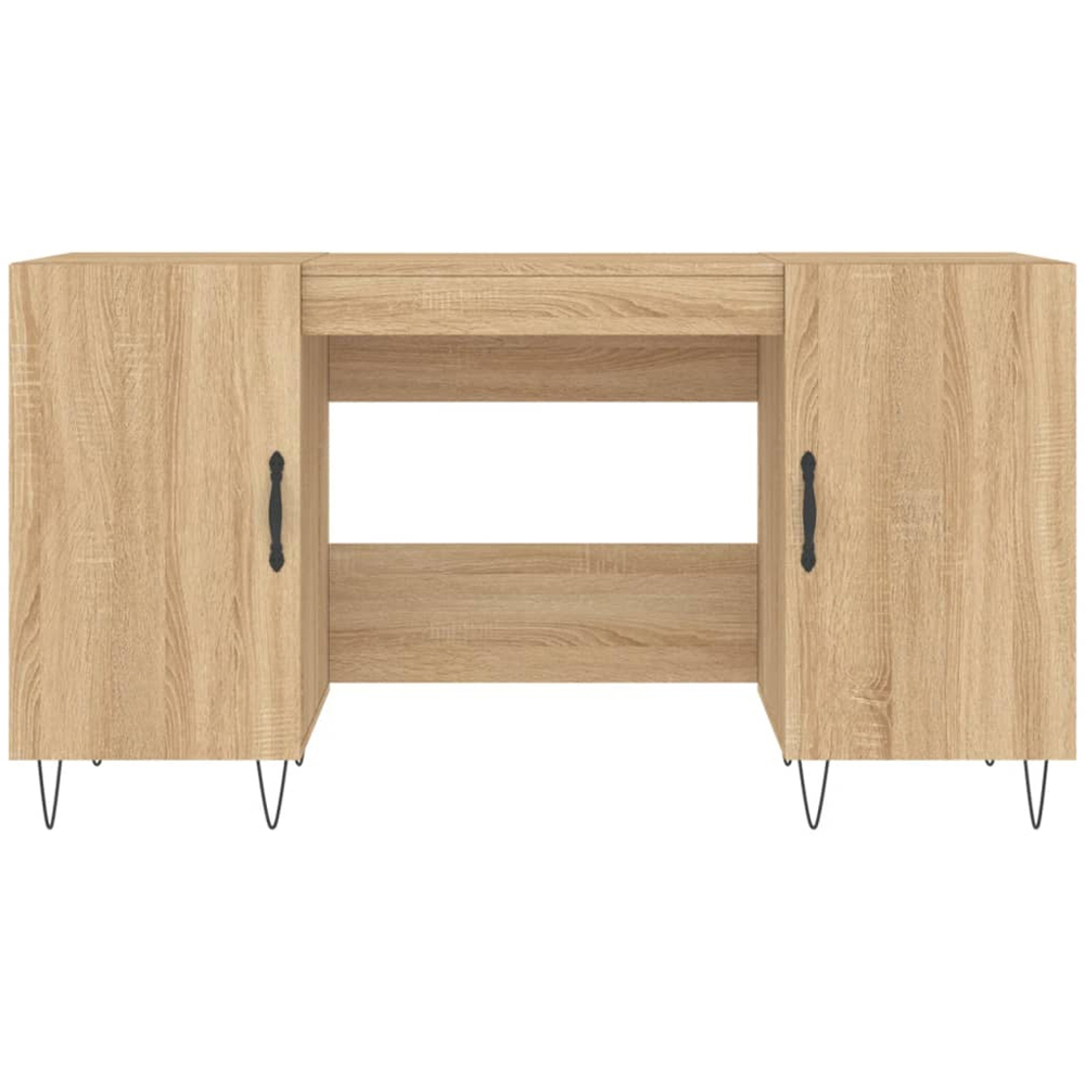 vidaXL 2 Door Computer Desk Sonoma Oak Image 5
