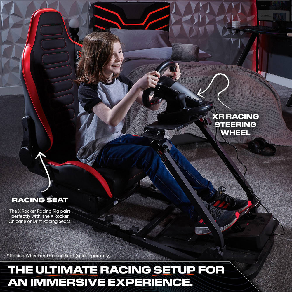X Rocker XR Racing Rig Black Universal Wheel Stand Image 5
