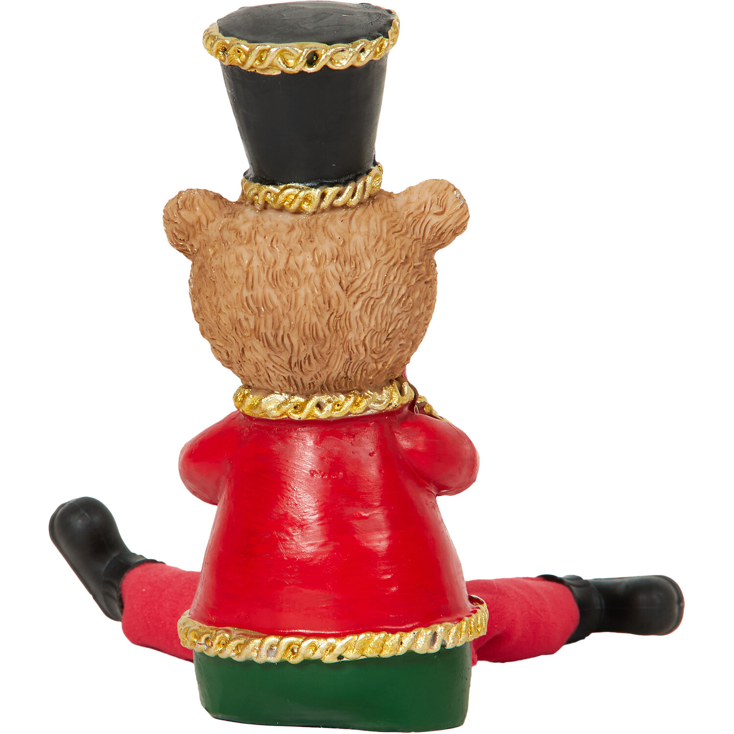 Traditional Sitting Trumpet or Drum Bear Decoration - Brown Image 6