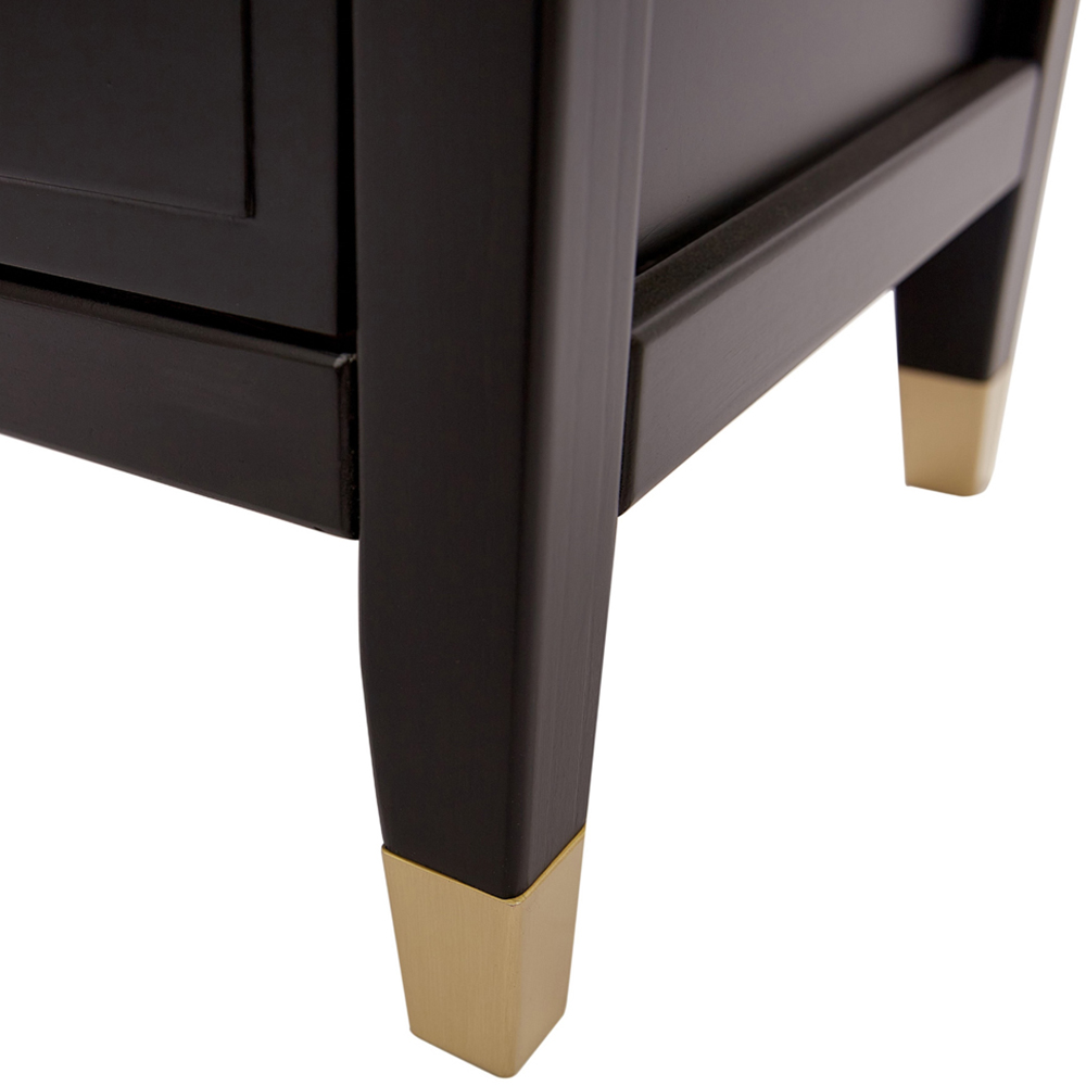 Palazzi 4 Drawer Black Chest of Drawers Image 7