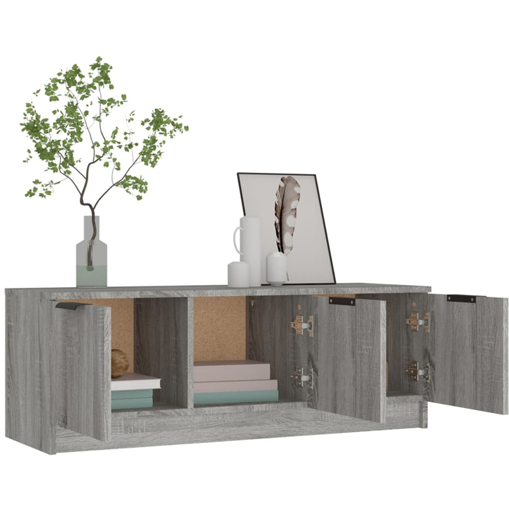vidaXL 3 Door Grey Sonoma TV Cabinet Image 5