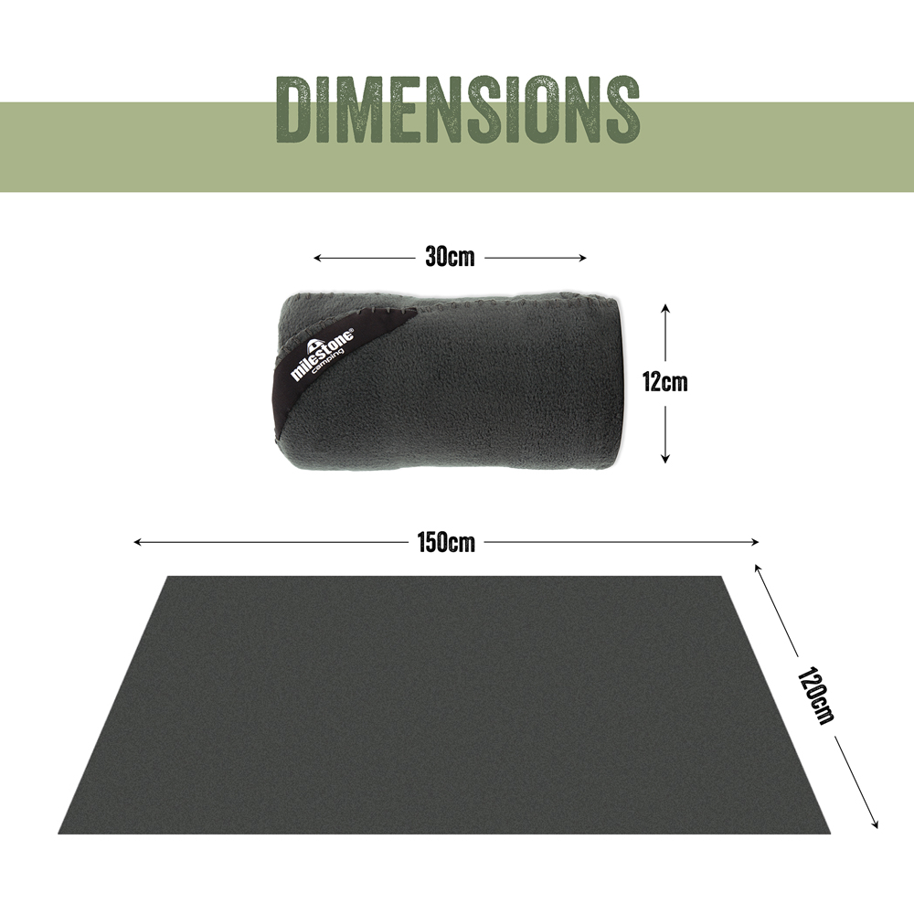 Milestone Camping Thermal Polar Fleece Blanket Image 8