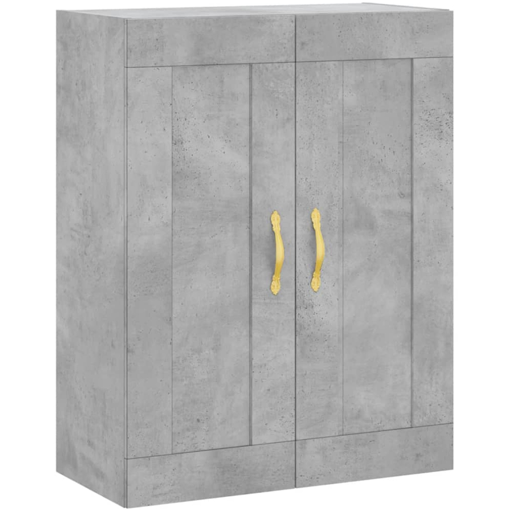 vidaXL 2 Door Concrete Grey Wall Mounted Cabinet Image 2